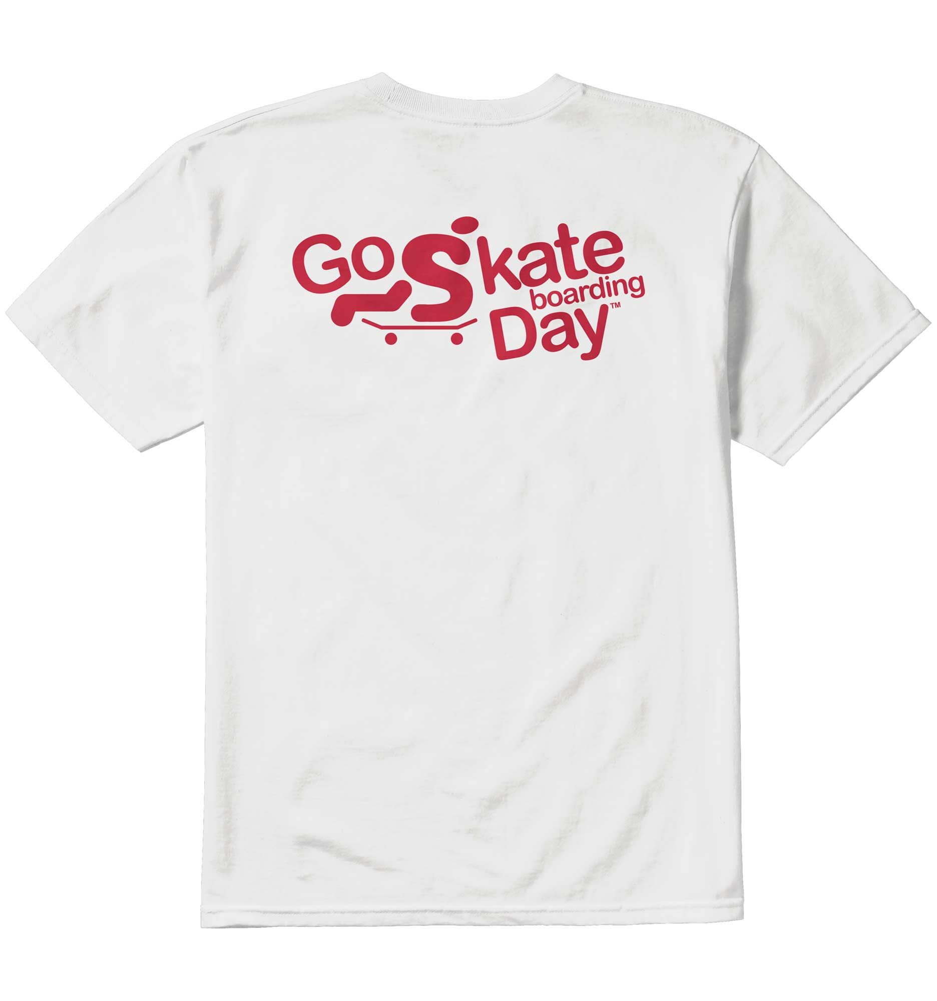 eS SKB T-Shirt GO SKATE, white S