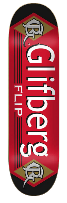 Flip Glifberg Tobacco Red Skateboard Deck 8.4 Flip Glifberg Tobacco Red Skateboard Deck 8.4