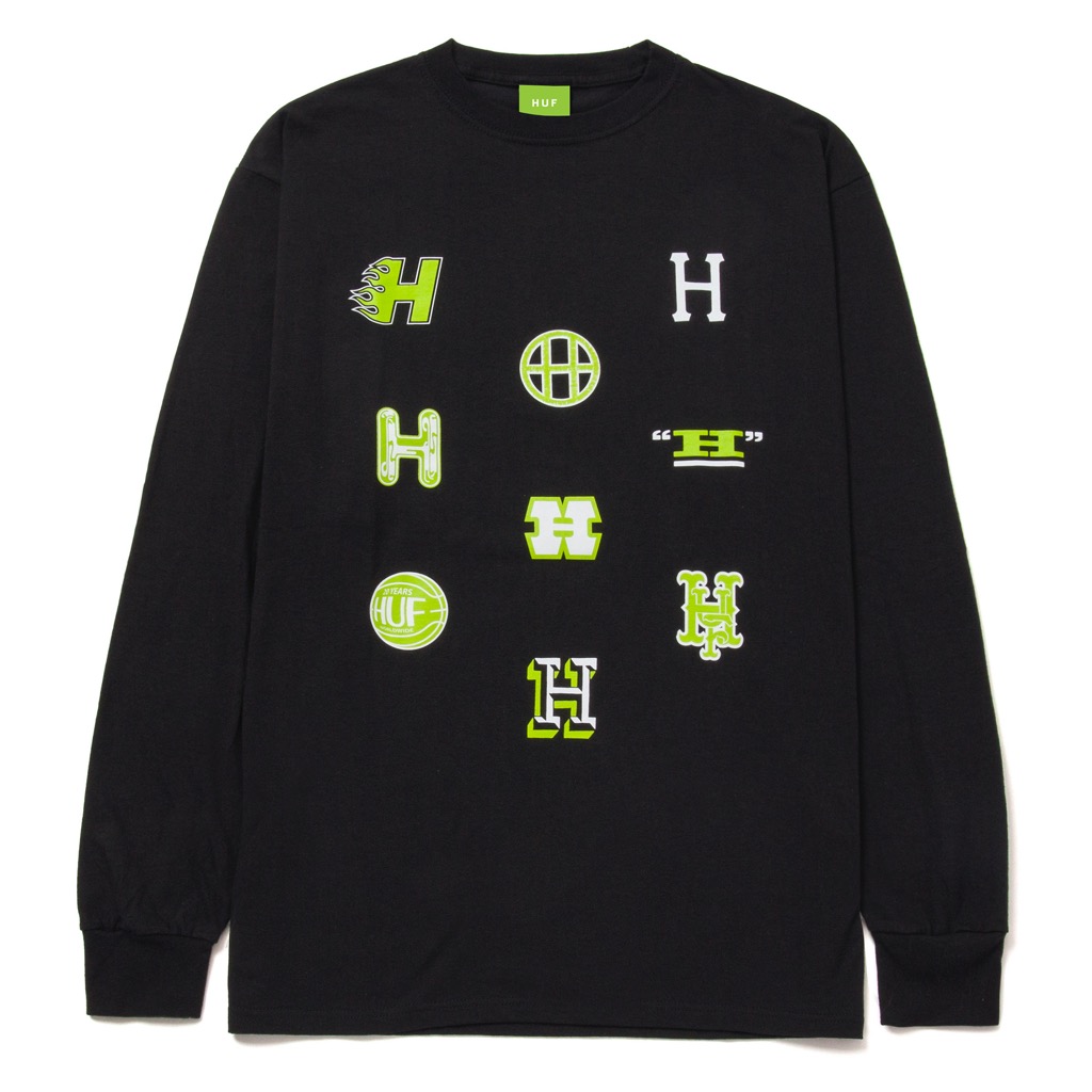 HUF Allstar Team Longsleeve - black M HUF Allstar Team Longsleeve - black XXL