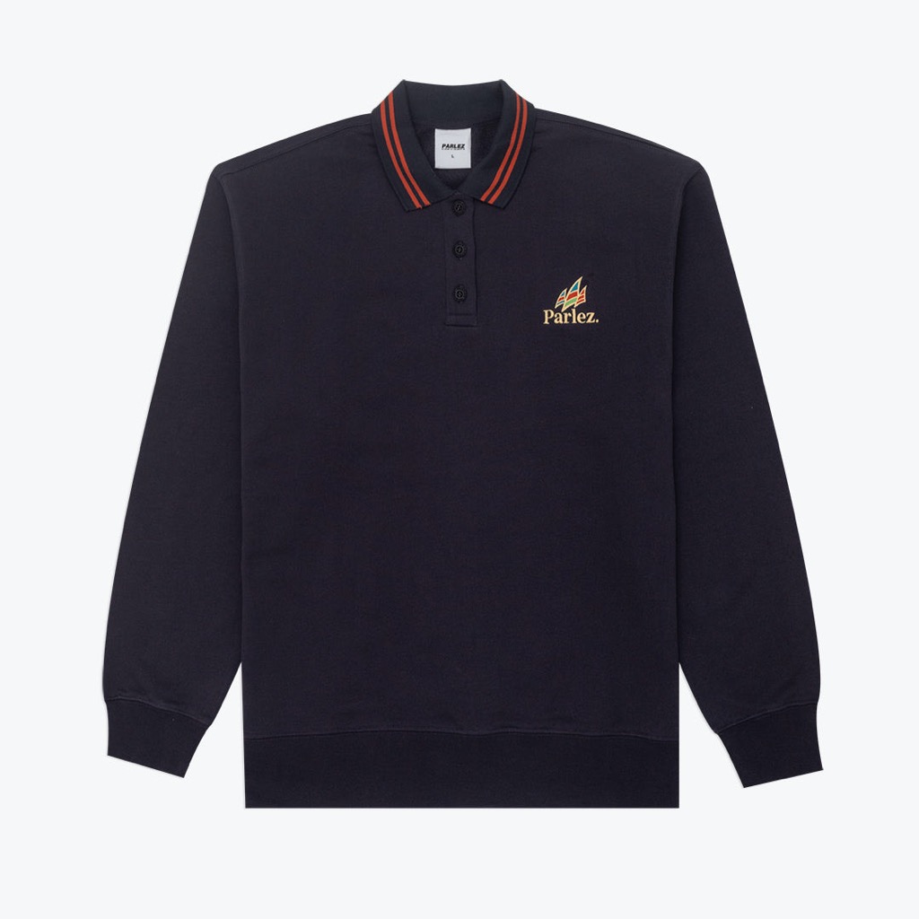 Parlez Savanah Button Down Pullover - navy L Parlez Savanah Button Down Pullover - navy L