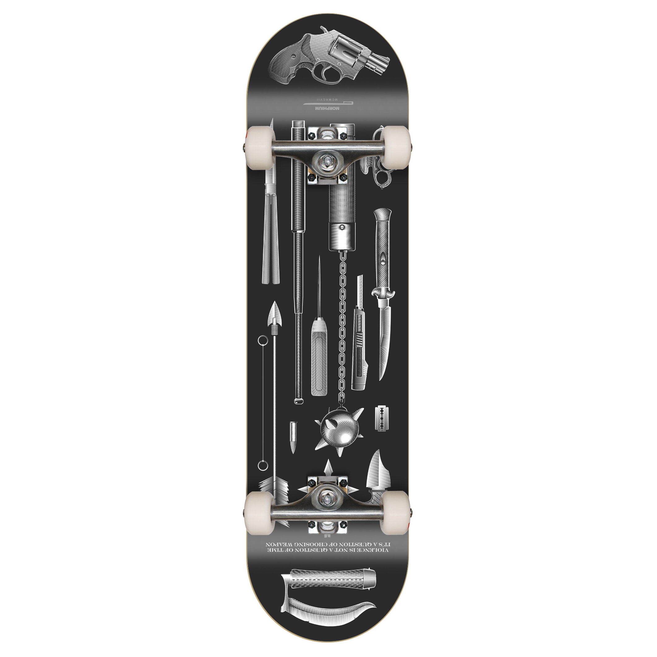 Morphium komplett Skateboard Weapons black 7.75