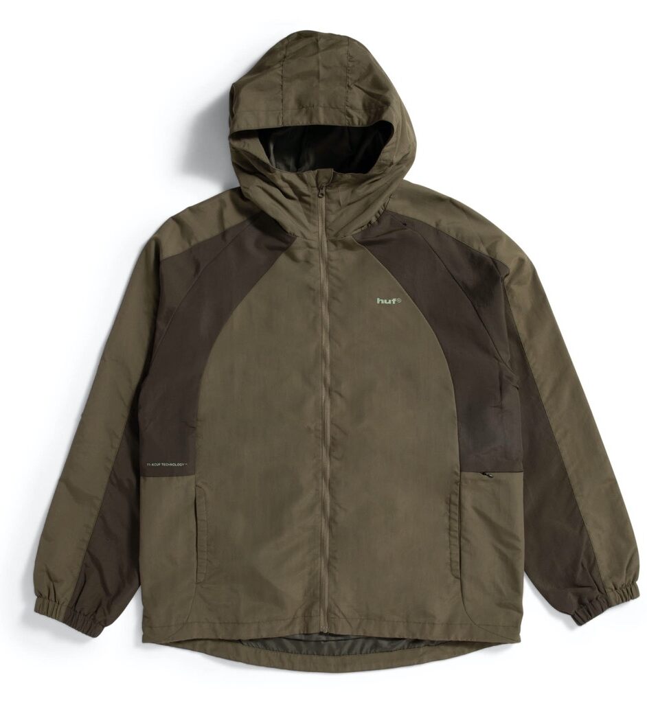 HUF Set Shell Jacket - olive XXL