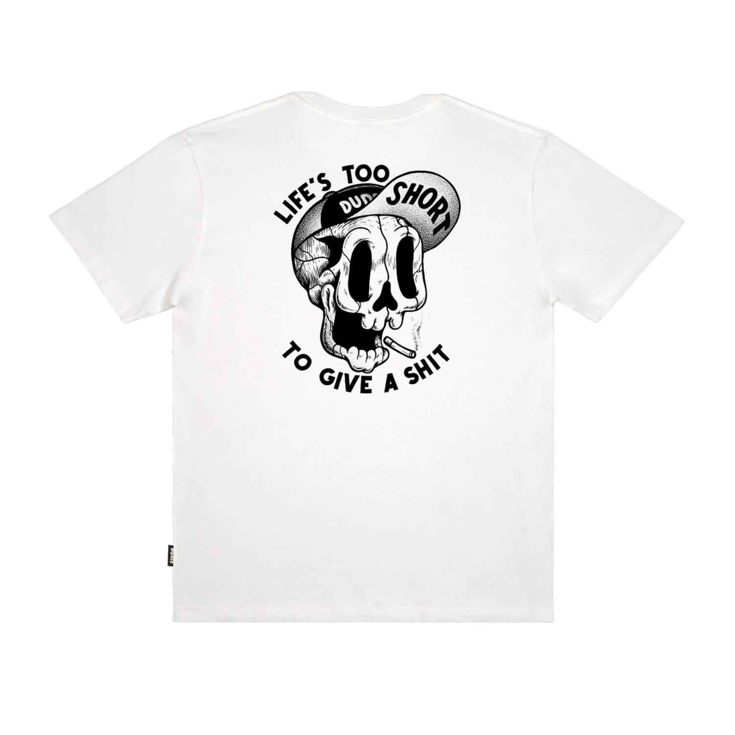 10014729-1 The Dudes Too Short Smokes T-Shirt - off-white