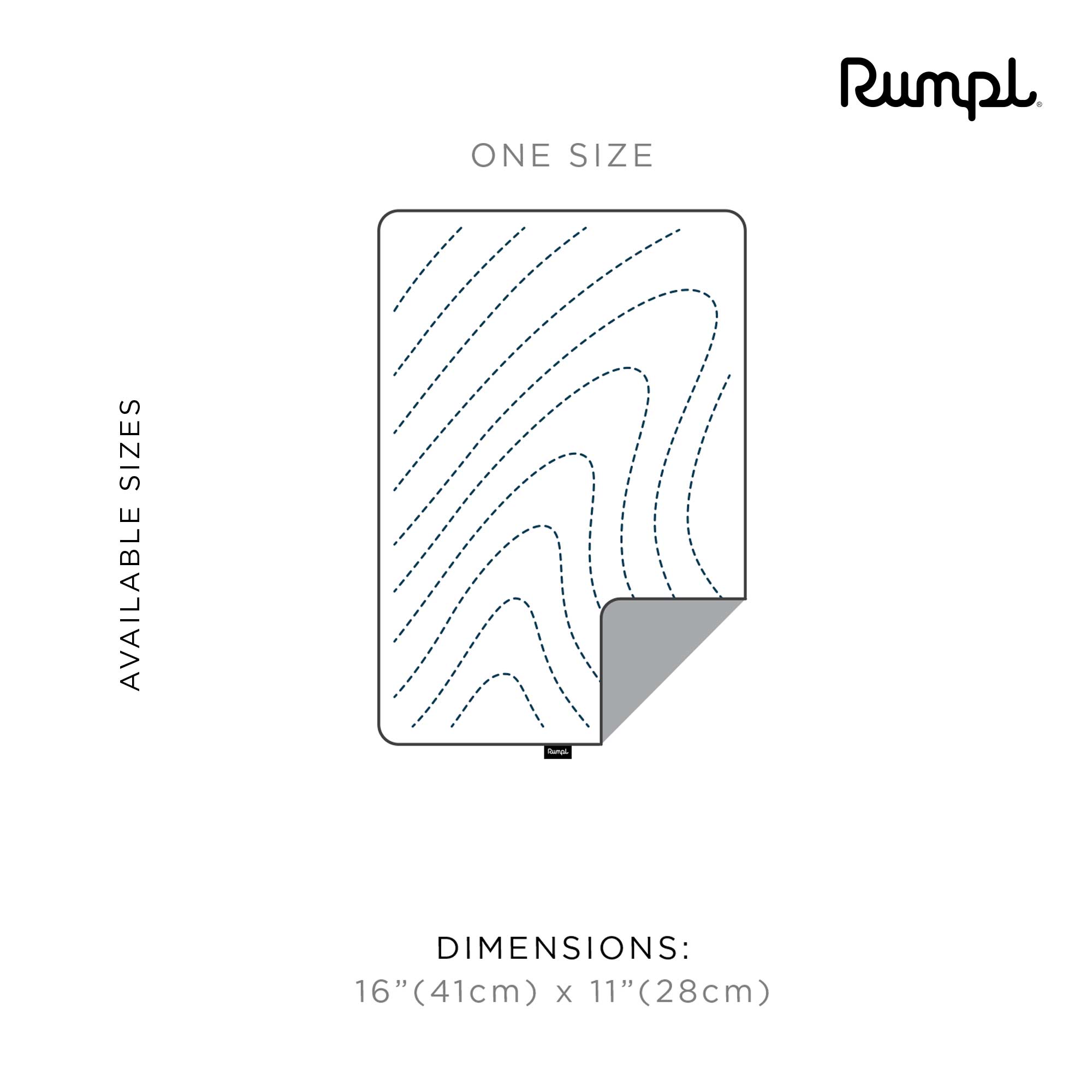 RUMPL PILLOW STUFFABLE CASE, deepwater