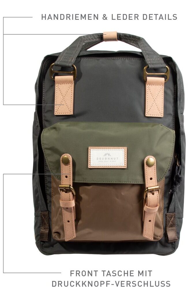 Doughnut Macaroon Jungle Series Rucksack - olive x army