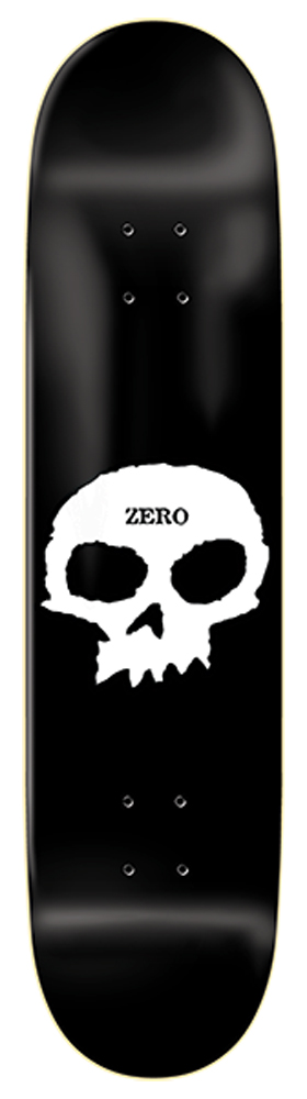 Zero Skateboard Deck Team Single Skull R7 8,25