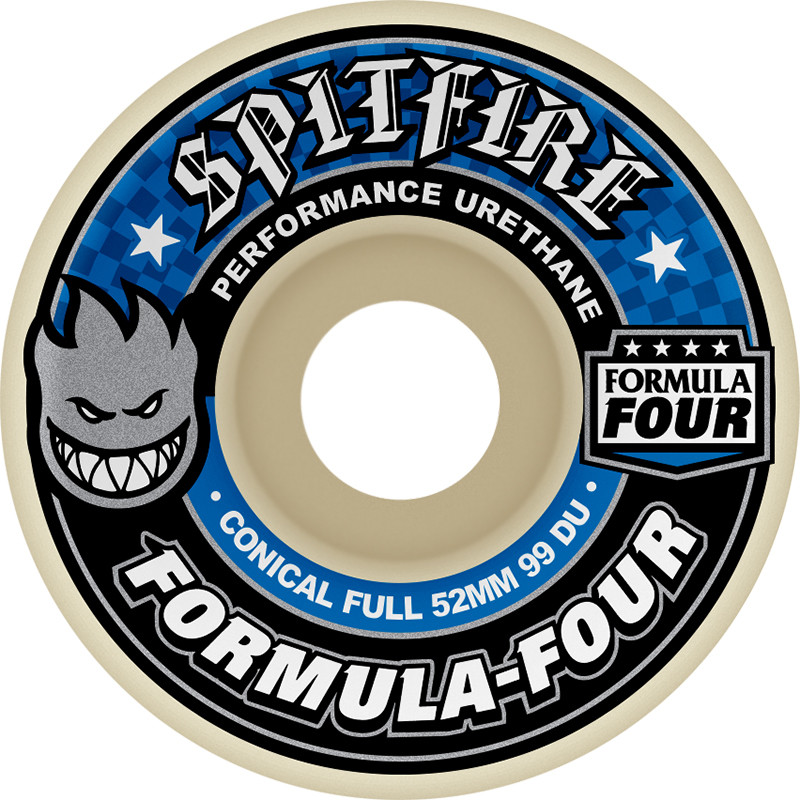 Spitfire Skateboard Wheels F4 Conical Full 99A 52mm