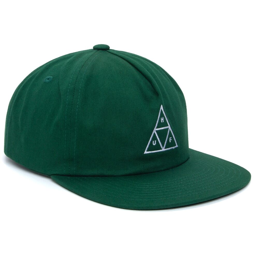 HUF Essentials Unstructured Triple Triangle Snapback - forest green HUF Essentials Unstructured Triple Triangle Snapback - forest green
