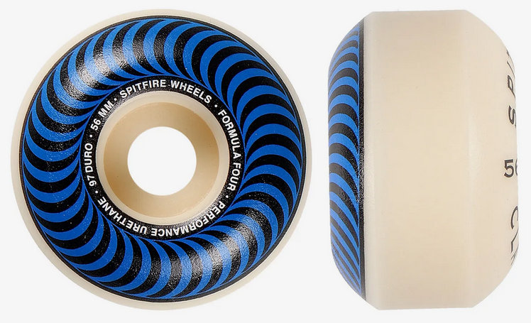 Spitfire Skateboard Wheels F4 Classic Blue 99A 56mm