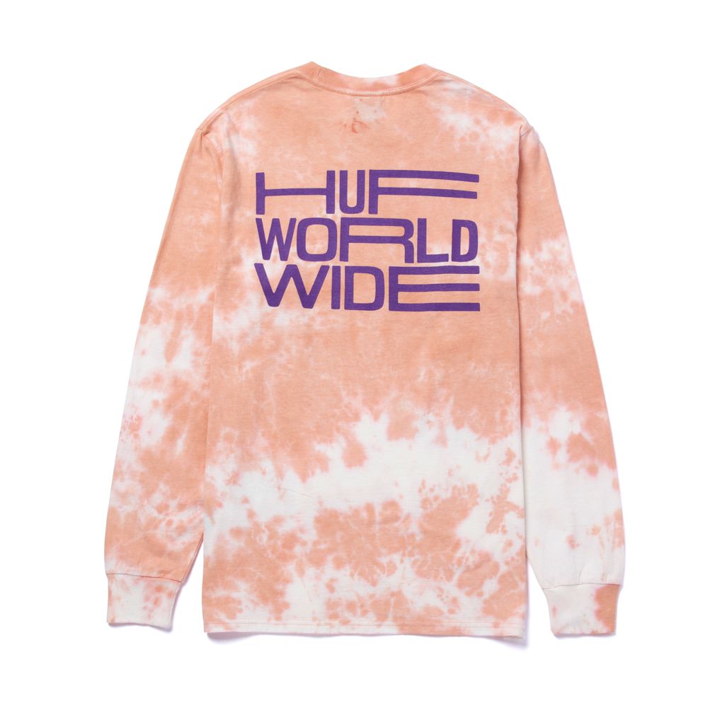 HUF Disorder Longsleeve coral XXL