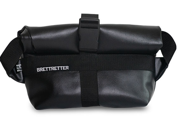 Brettretter Handlebar Bag Kunstleder schwarz