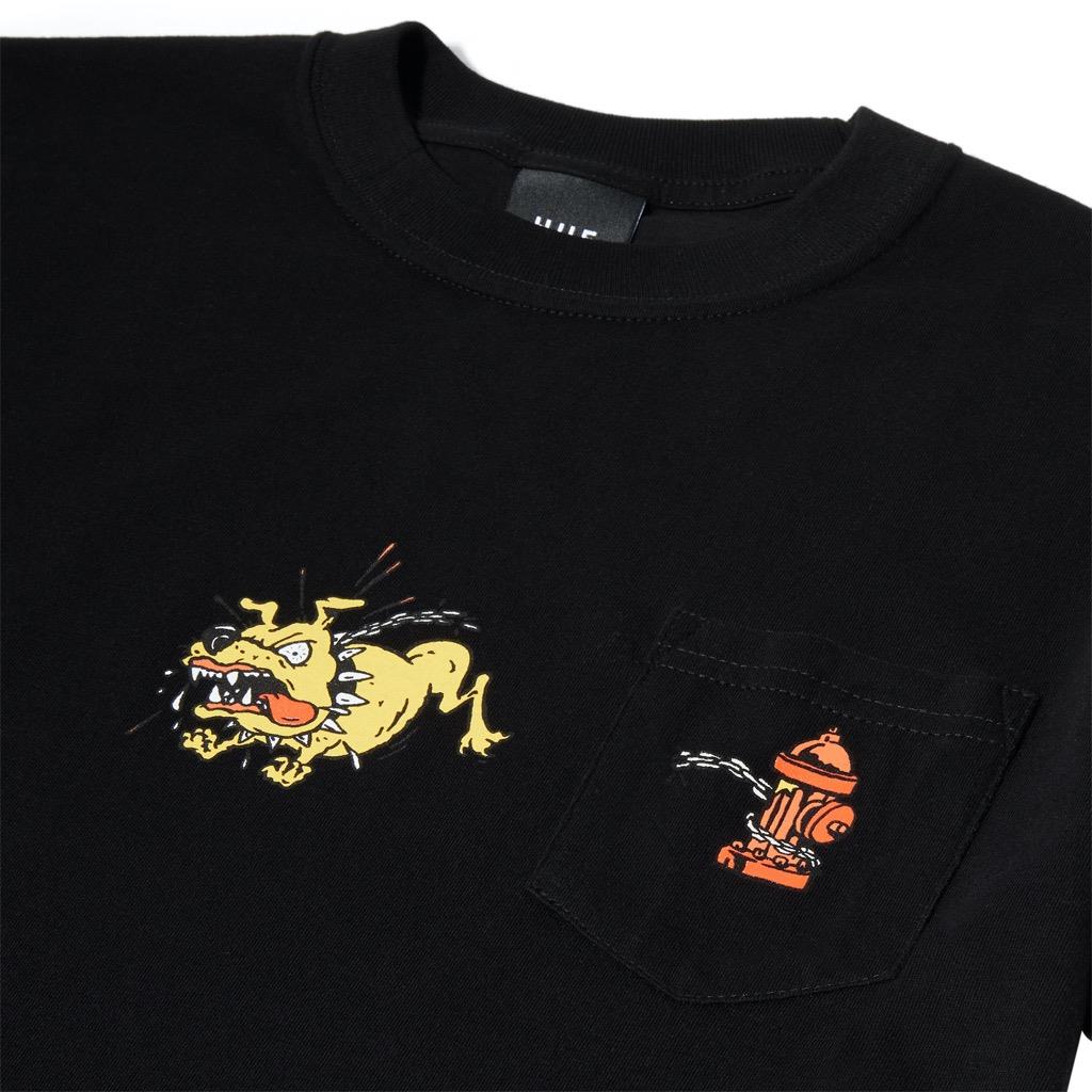 HUF Junkyard Dog Pocket T-Shirt - black XXL