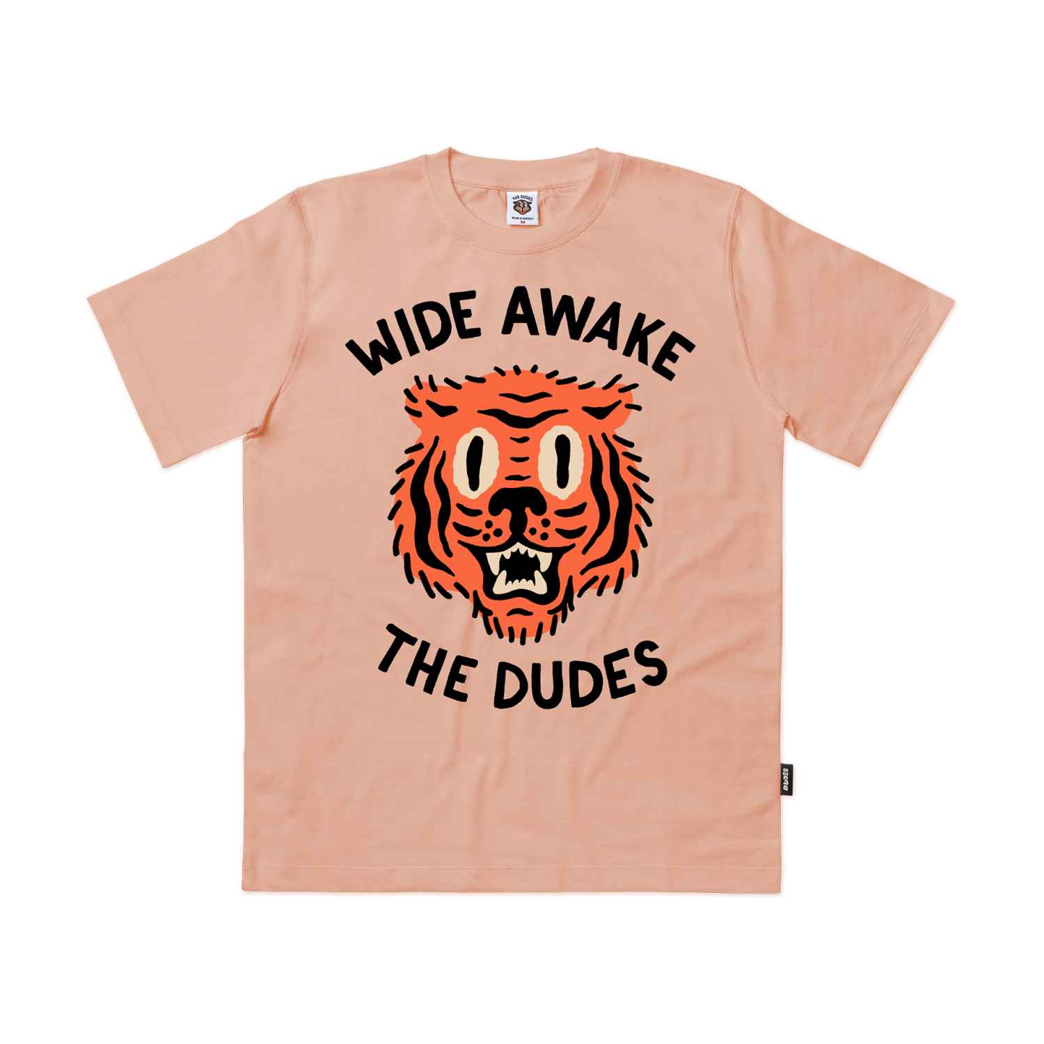 The Dudes Wide Awake Classic T-Shirt - Fraiche peche XS The Dudes Wide Awake Classic T-Shirt - Fraiche peche XXXL