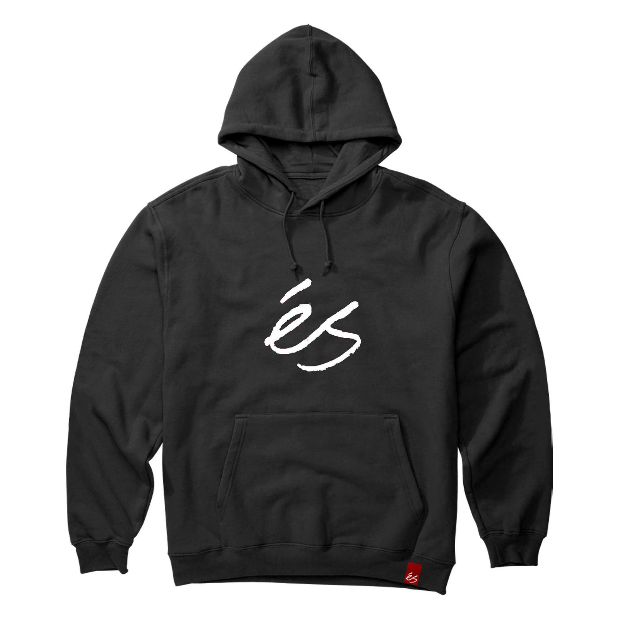 essmswh-scr2-black-white eS SKB Sweat SCRIPT 2 HOODIE black/white