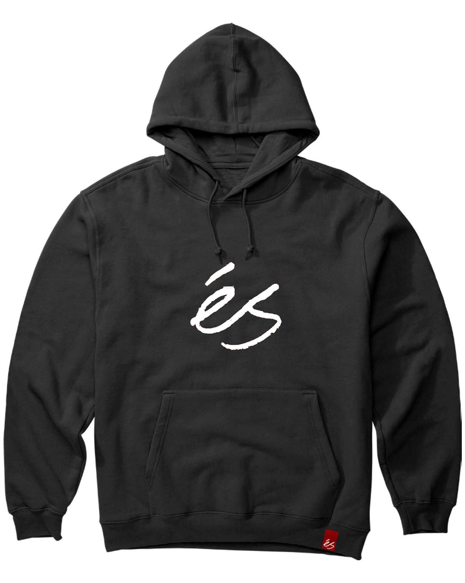 essmswh-scr2-black-white eS SKB Sweat SCRIPT 2 HOODIE black/white