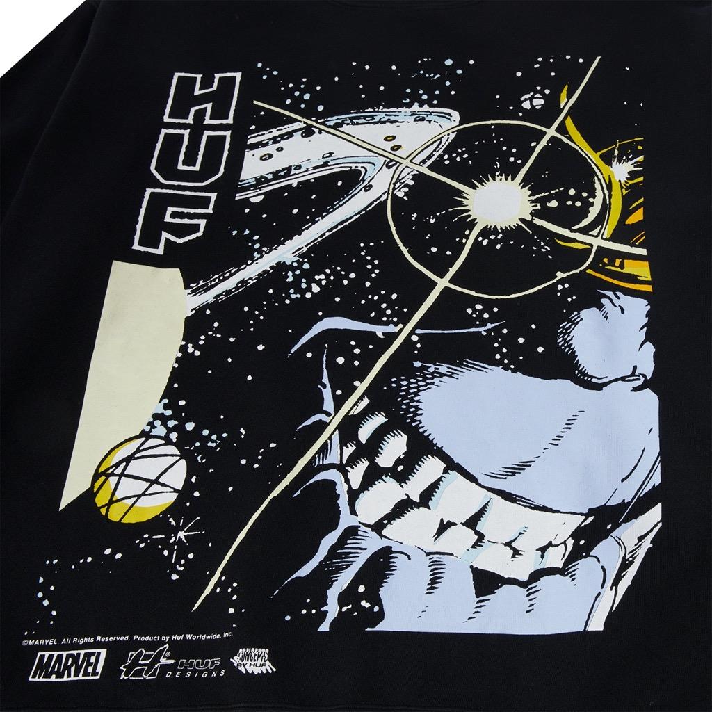 HUF Thanos Eye Washed Crewneck - washed black XXL