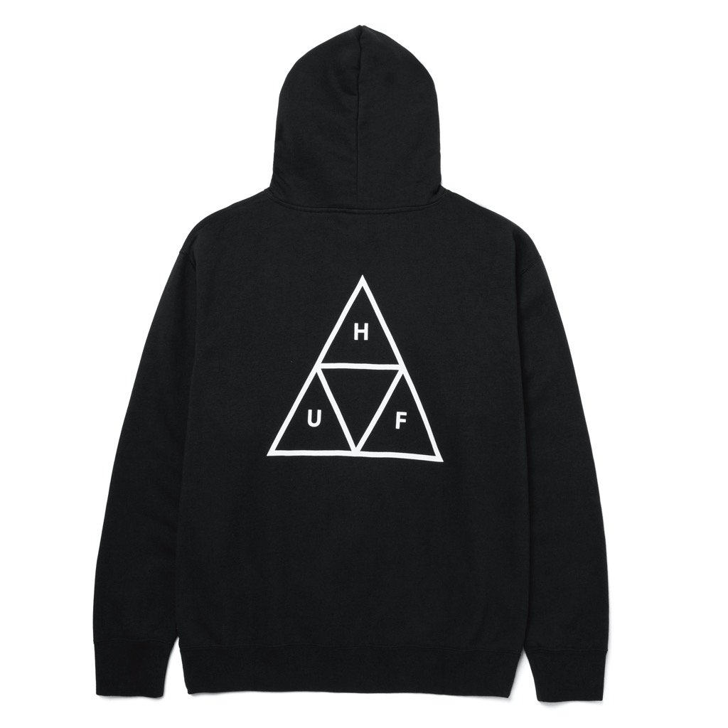 HUF Essentials Triple Triangle Hoodie - black XXL