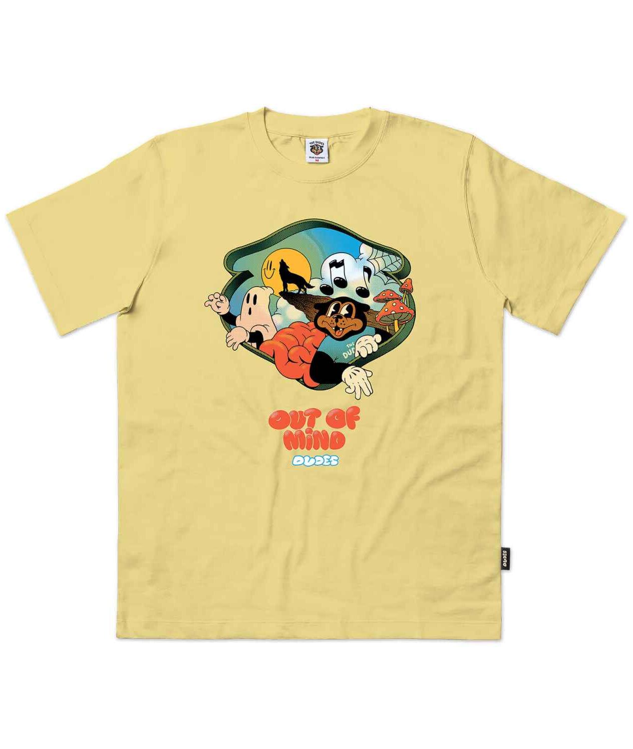 The Dudes Inner World Seasonal T-Shirt - custard The Dudes Inner World Seasonal T-Shirt - custard XXXL