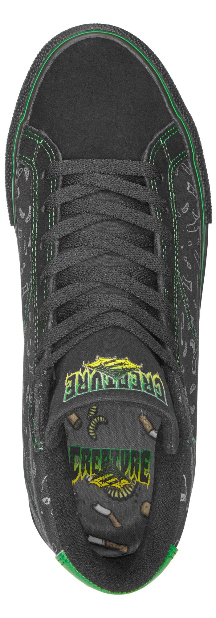 EMERICA Shoe OMEN HI X CREATURE bla/bla, black/black 12