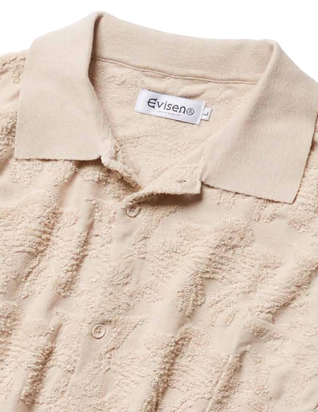 Shirt - JACQUARD BLOSSOM EMBOSS - Ivory Shirt - JACQUARD BLOSSOM EMBOSS - Ivory