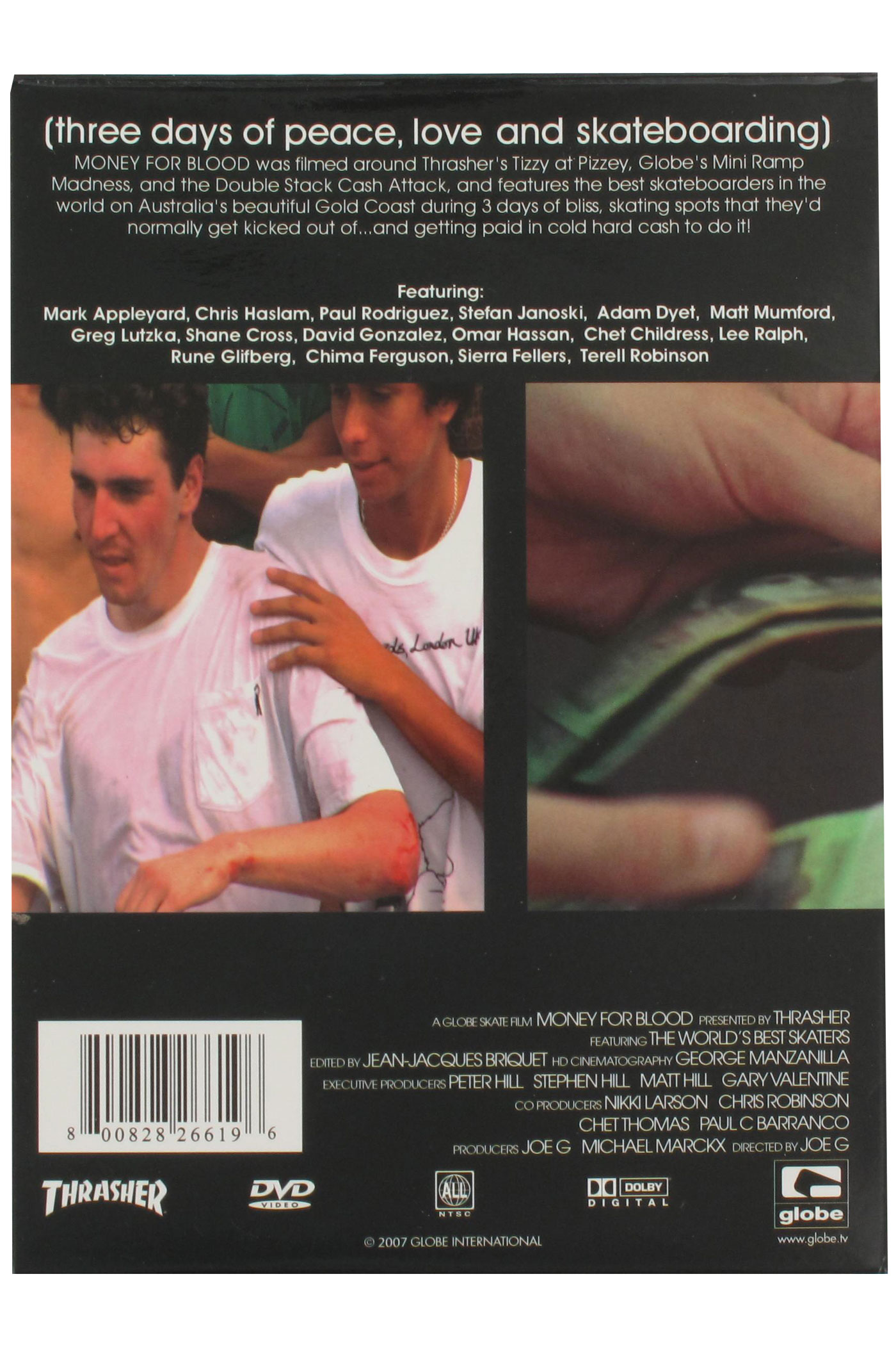Globe DVD Money for Blood