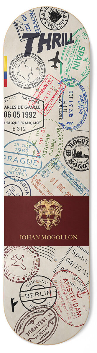 Thrill Skateboard Deck Johan Mogollon Visa Thrill Skateboard Deck Johan Mogollon Visa