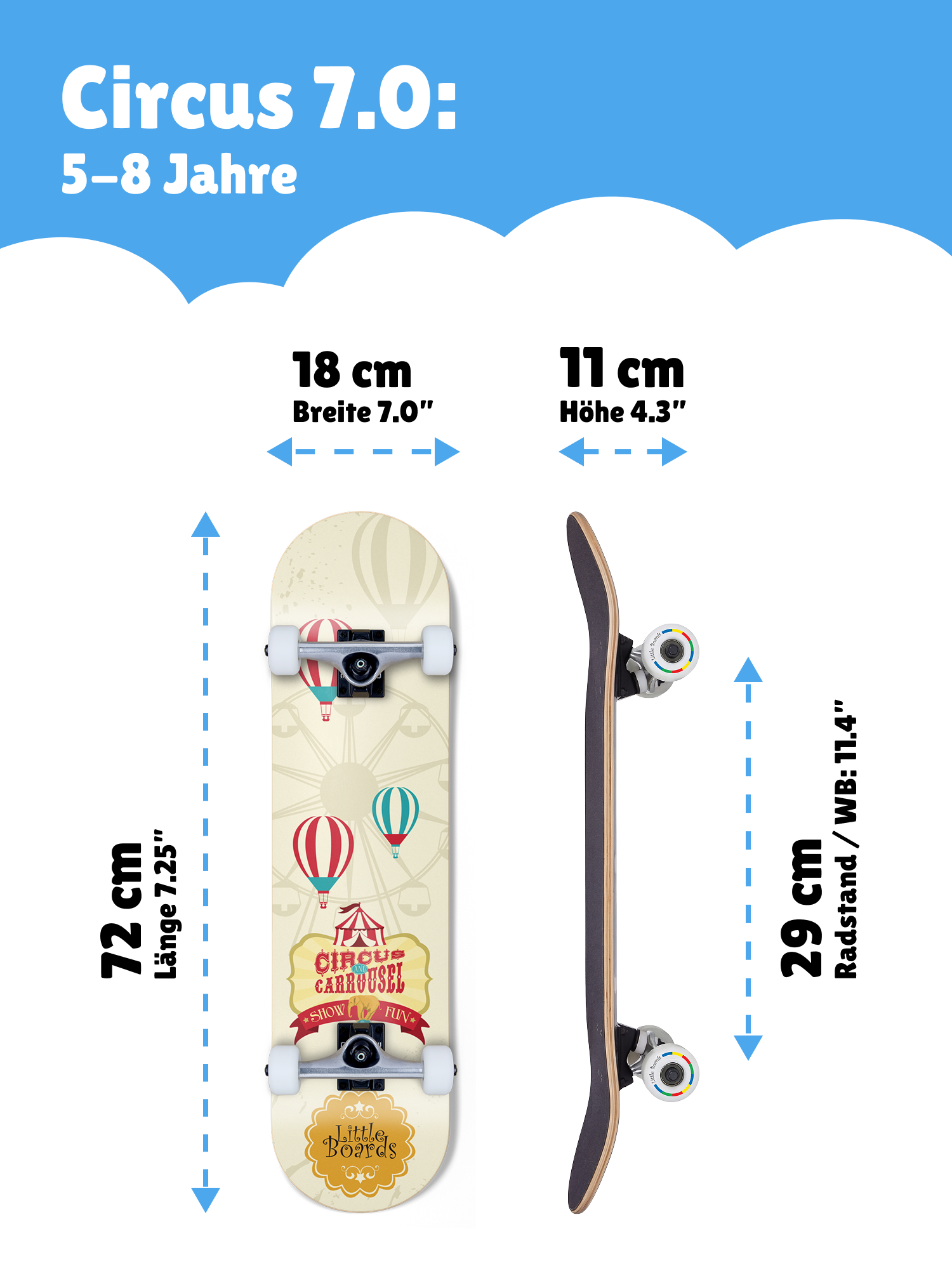 Circus - Kids Skateboard 7.0"