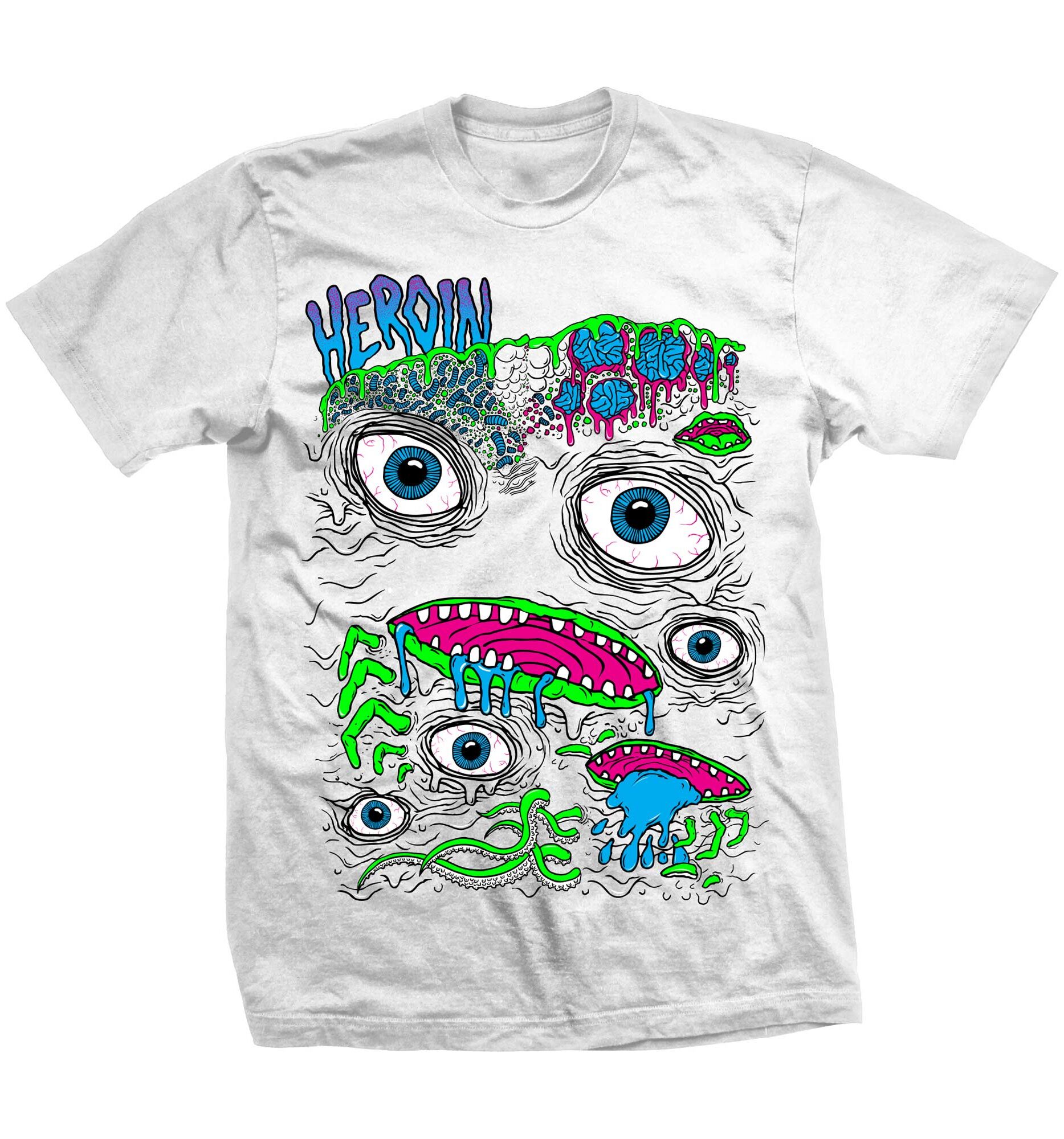 HEROIN T-Shirt MUTANT, white L HEROIN T-Shirt MUTANT, white XL