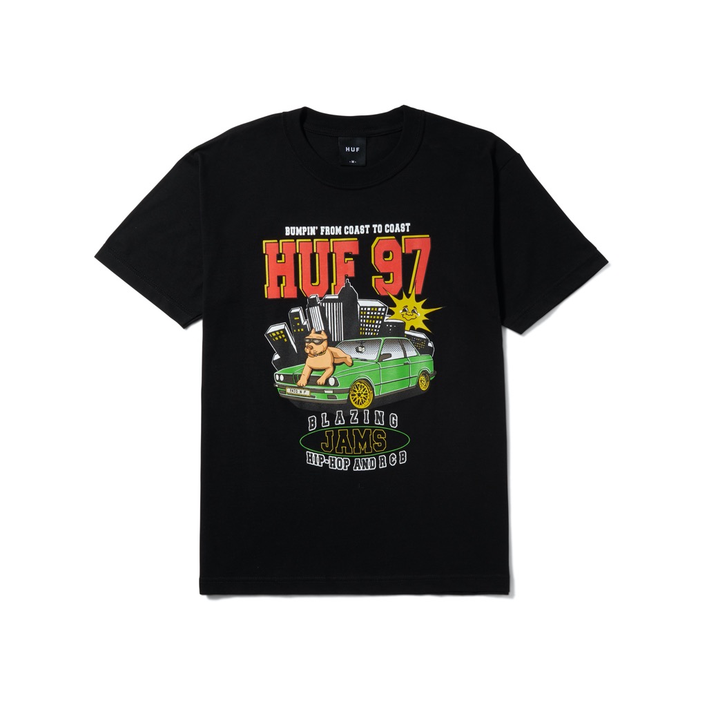 HUF Blazing Jams T-Shirt - black S HUF Blazing Jams T-Shirt - black XXL