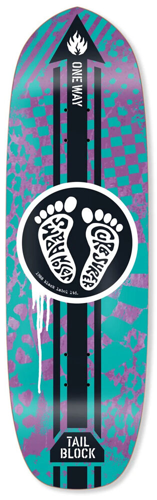 Black-Label Skateboard Deck Adams Curb Surfer 9,75