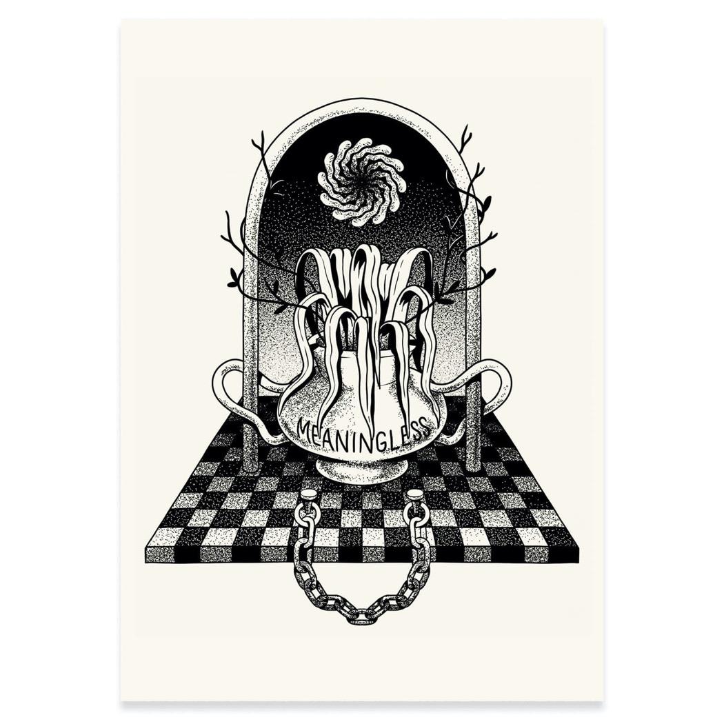 The Dudes Meaningless Unlimited Print - blanc