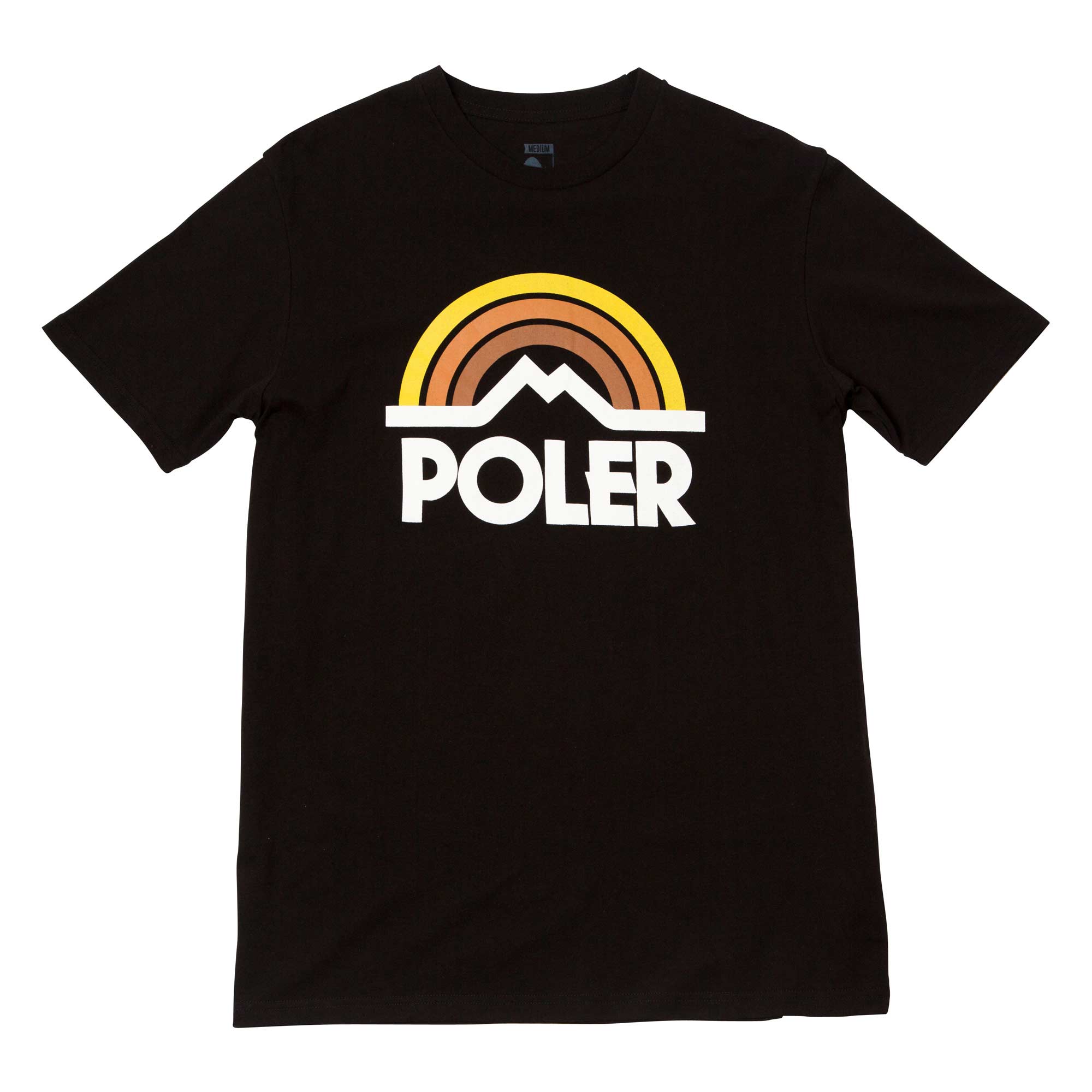 POLER T-Shirt MOUNTAIN RAINBOW, black M