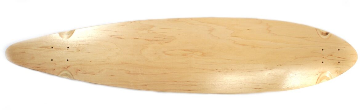 Blank Longboard-Deck Pintail nature 10.0x46.0