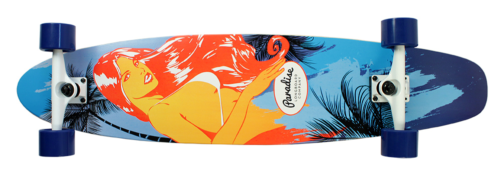 Paradise Complete Longboard Kicktail Kalei 40.0 x 9.0