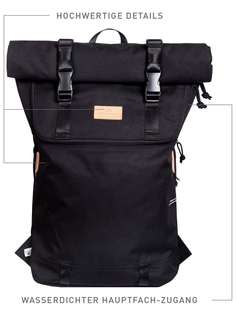 Doughnut Christopher Reborn Series Rucksack black Doughnut Christopher Reborn Series Rucksack black