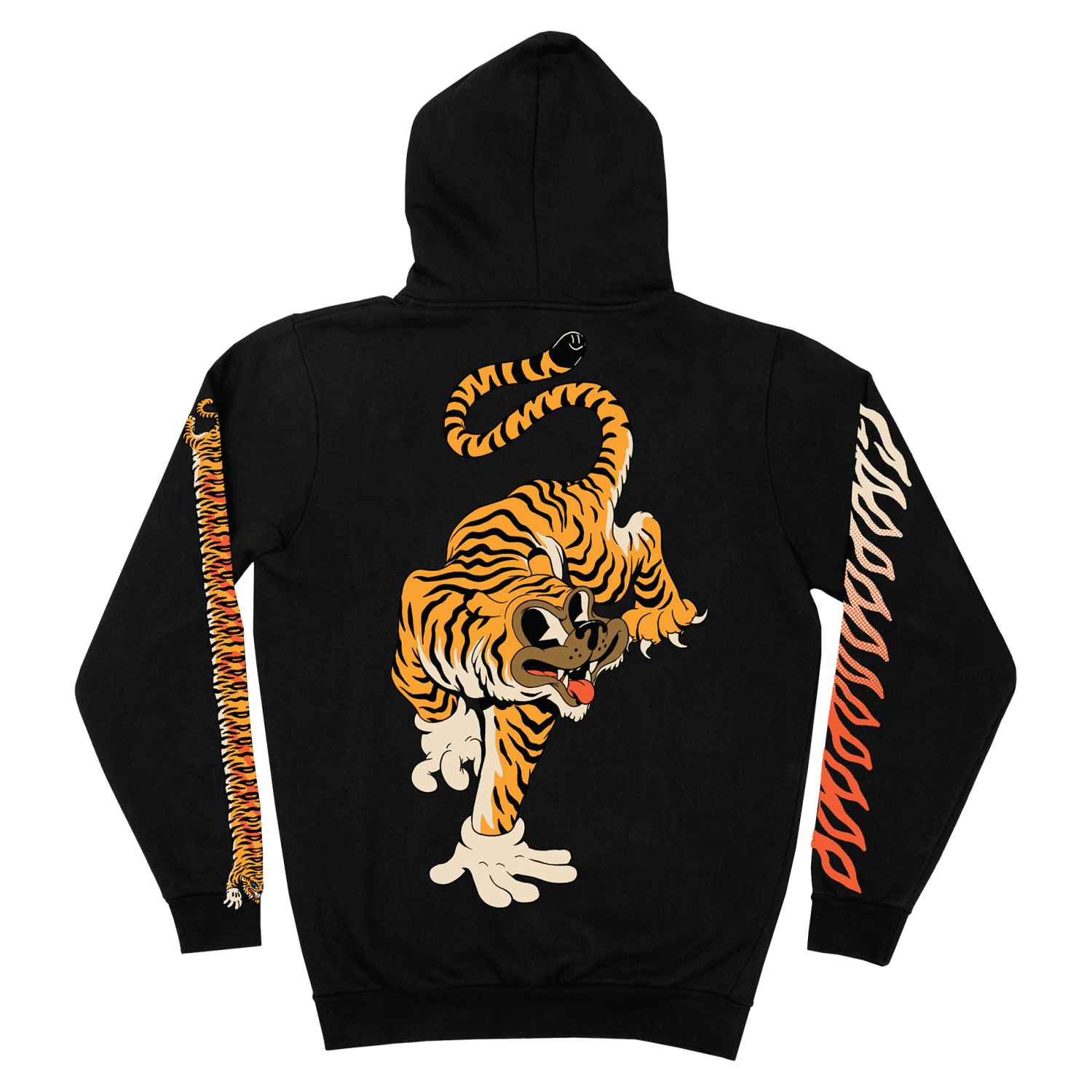 The Dudes Tiger Bear Classic Premium Hoody - Black The Dudes Tiger Bear Classic Premium Hoody - Black XXXL
