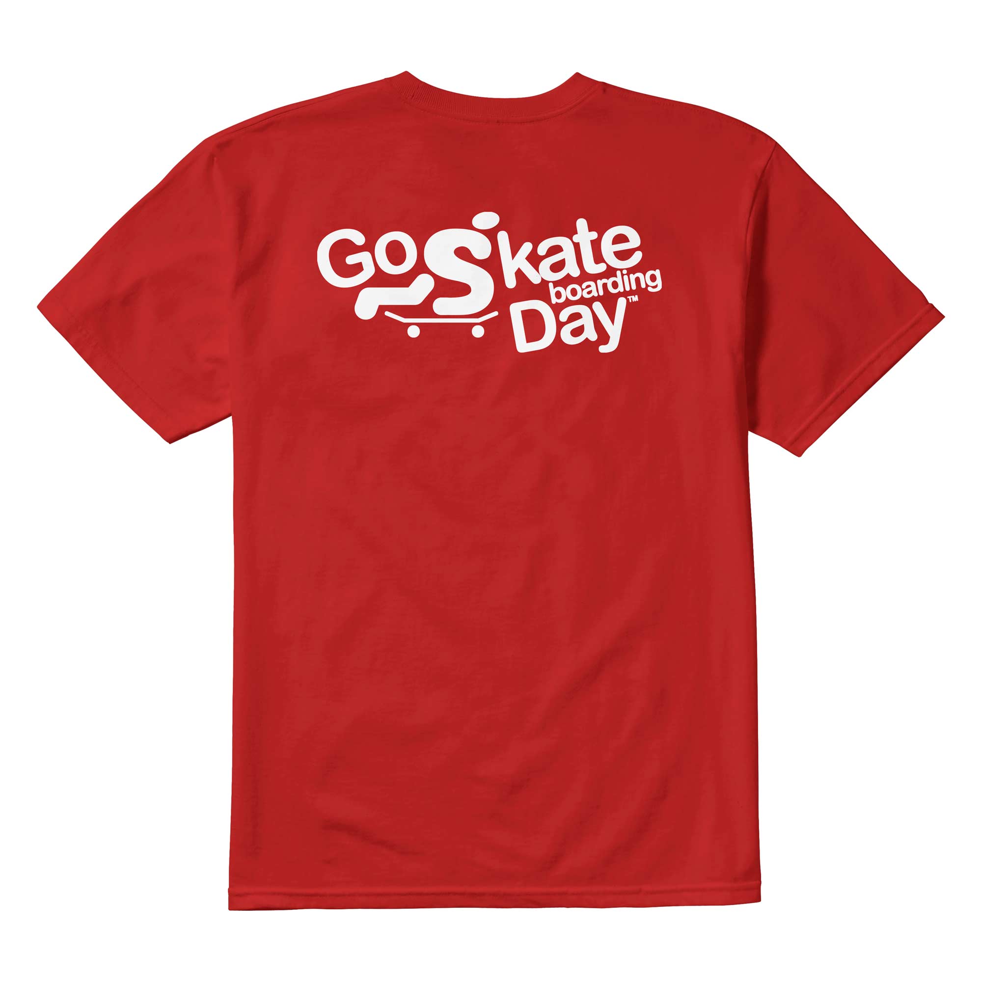 eS SKB T-Shirt GO SKATE, red L