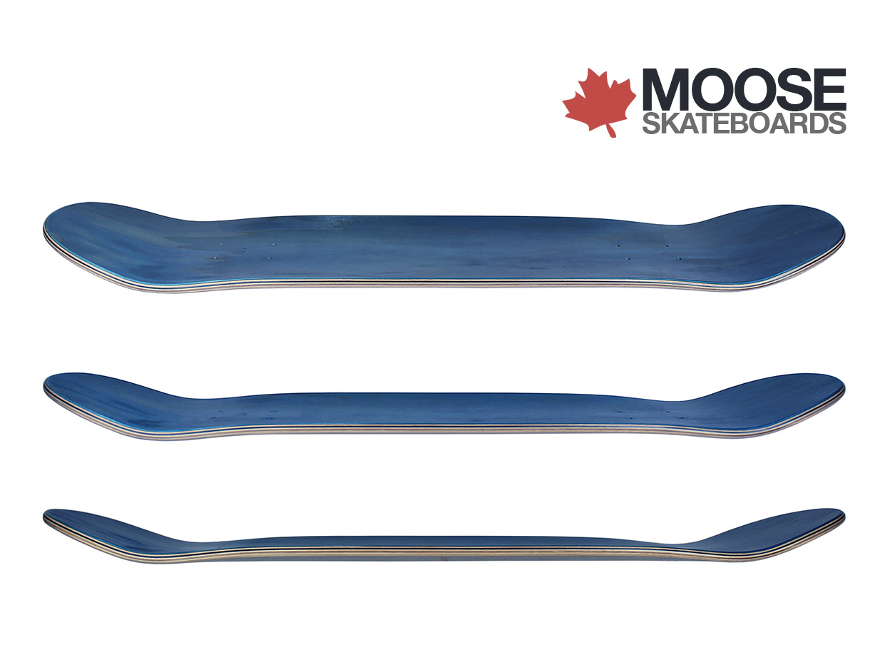 Moose Blank Skateboard Deck Low 8.375