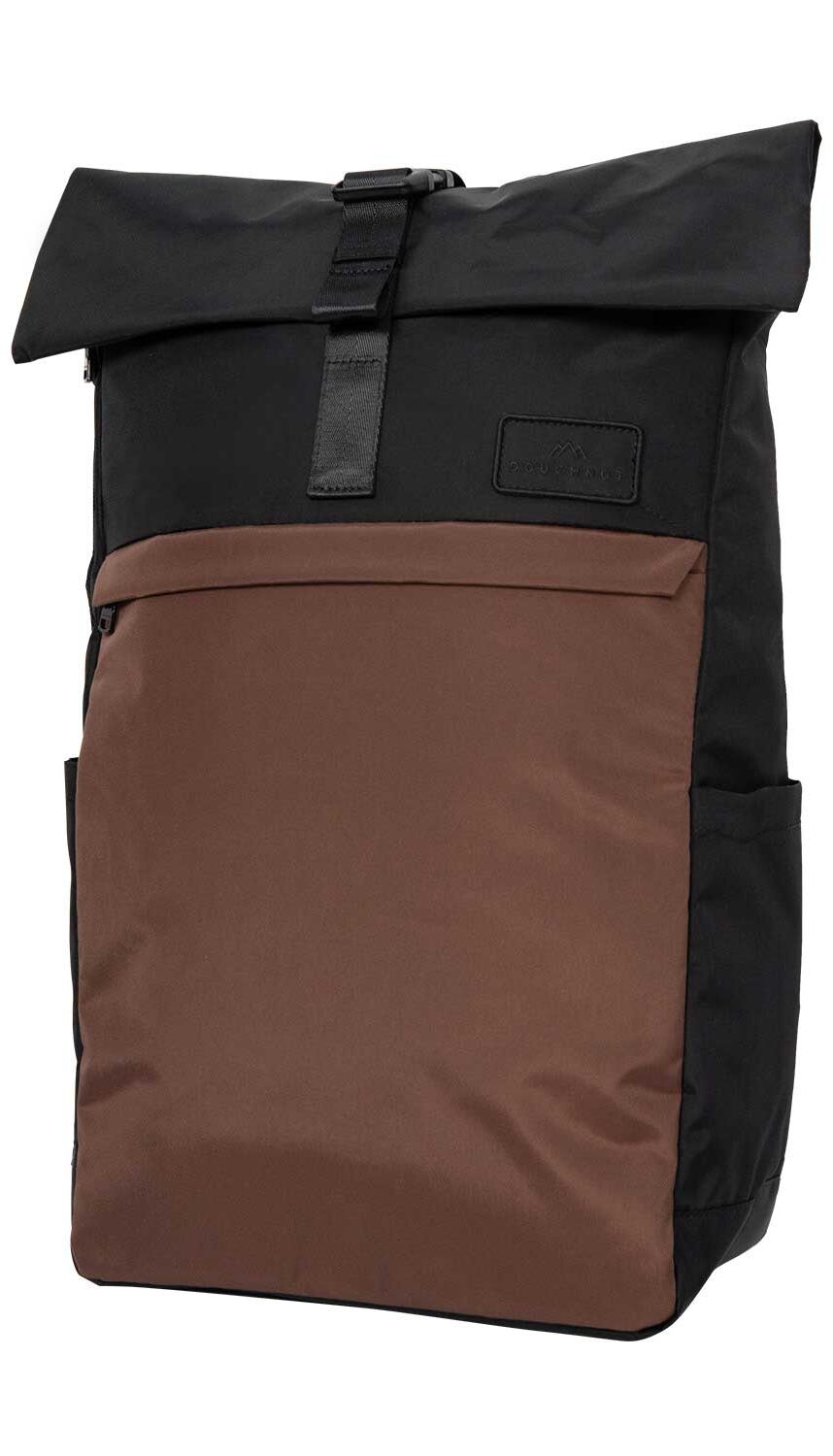 Doughnut Jetpack Go Wild Series Rolltop Rucksack - black x brown Doughnut Jetpack Go Wild Series Rolltop Rucksack - black x brown