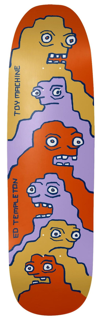 Toy Machine Ed Templeton Glob Shaped Skateboard Deck 9.0