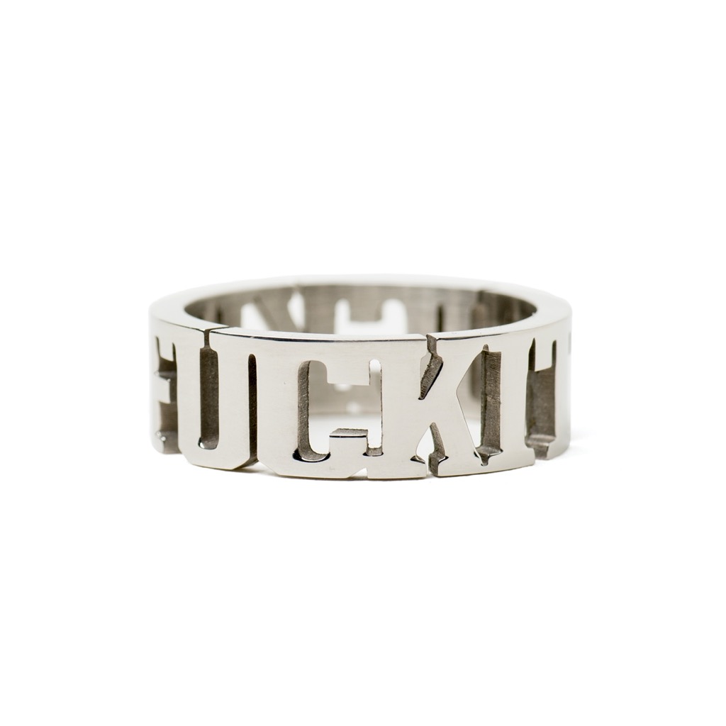 HUF Fuck It Ring - silver