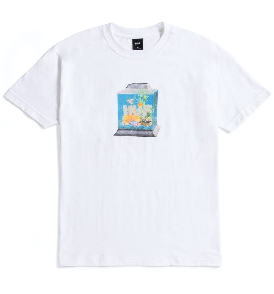 HUF Fishtankin T-Shirt - white HUF Fishtankin T-Shirt - white XXL