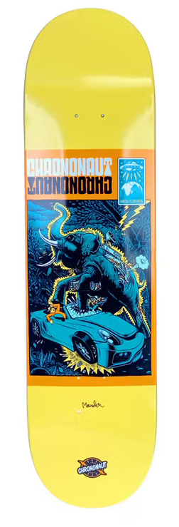 Chrononaut Invasion Stompy Skateboard Deck 8.25