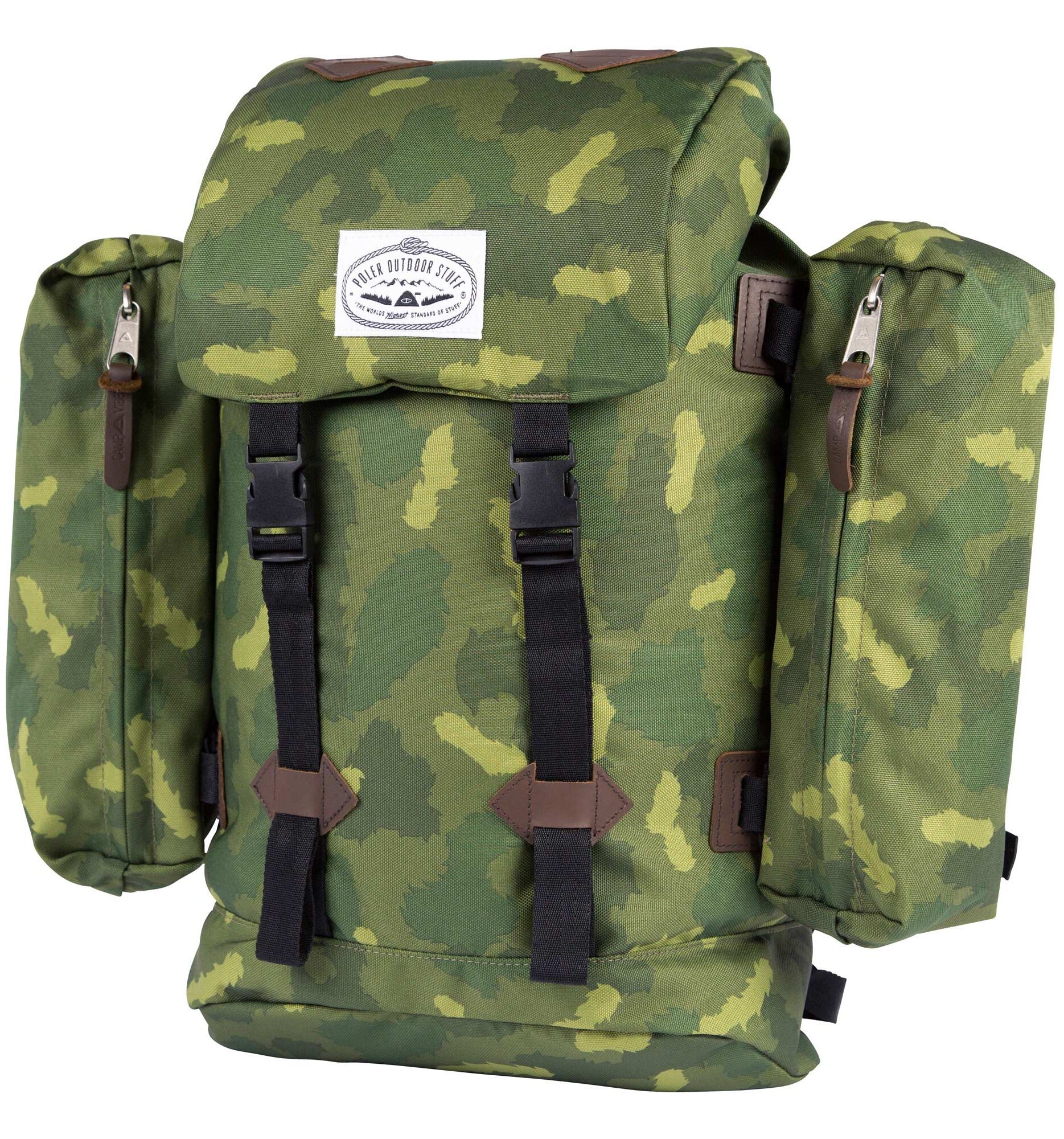 POLER Bag RETRO (CLASSIC) RUCKSACK, green camo SP16 + FA16 POLER Bag RETRO (CLASSIC) RUCKSACK, green camo SP16 + FA16