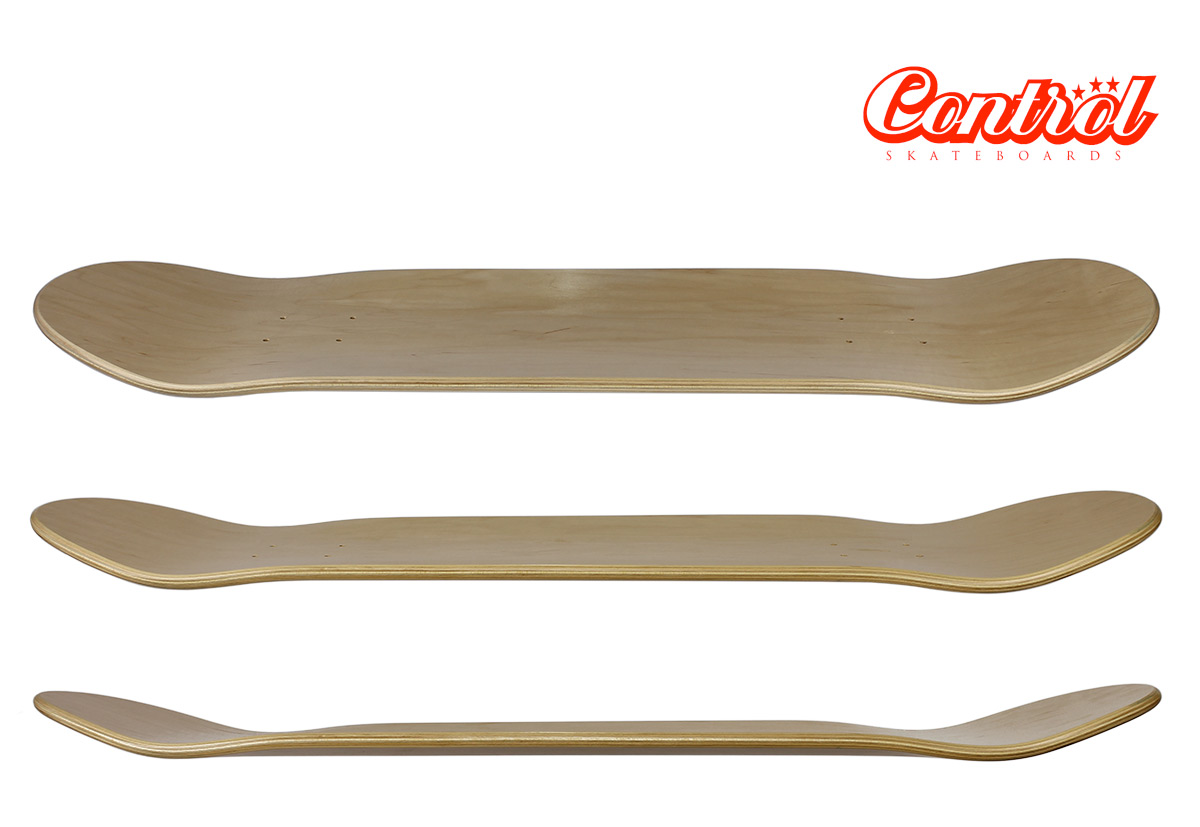 Control premium Blank Skateboard Deck natural Low 7.5