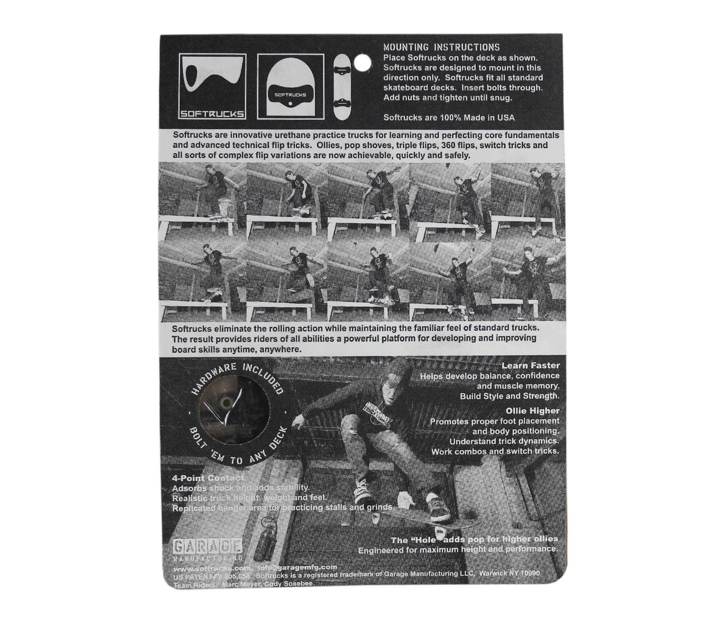 Softtrucks Skateboard Axles Black
