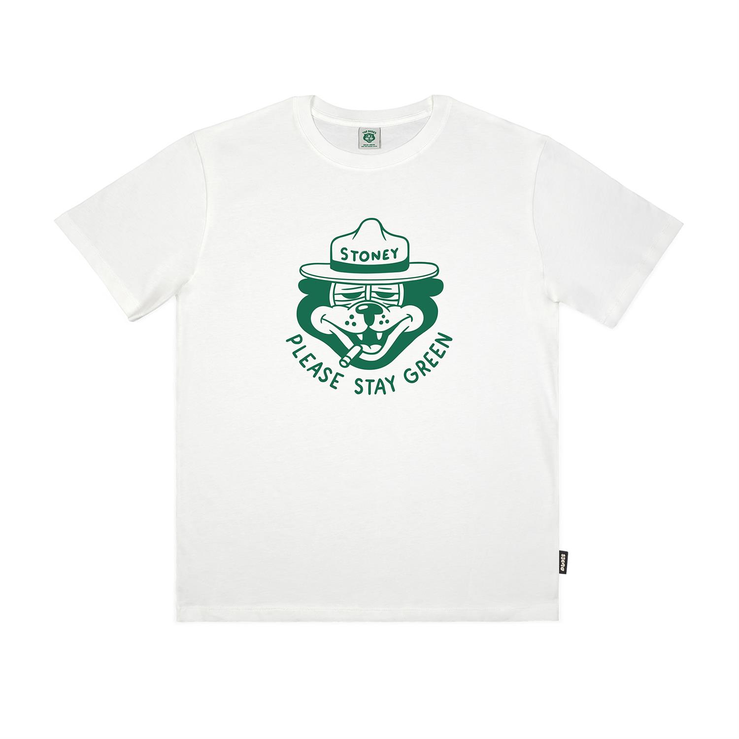 The Dudes Please Stay Green T-Shirt - off-white XXXL