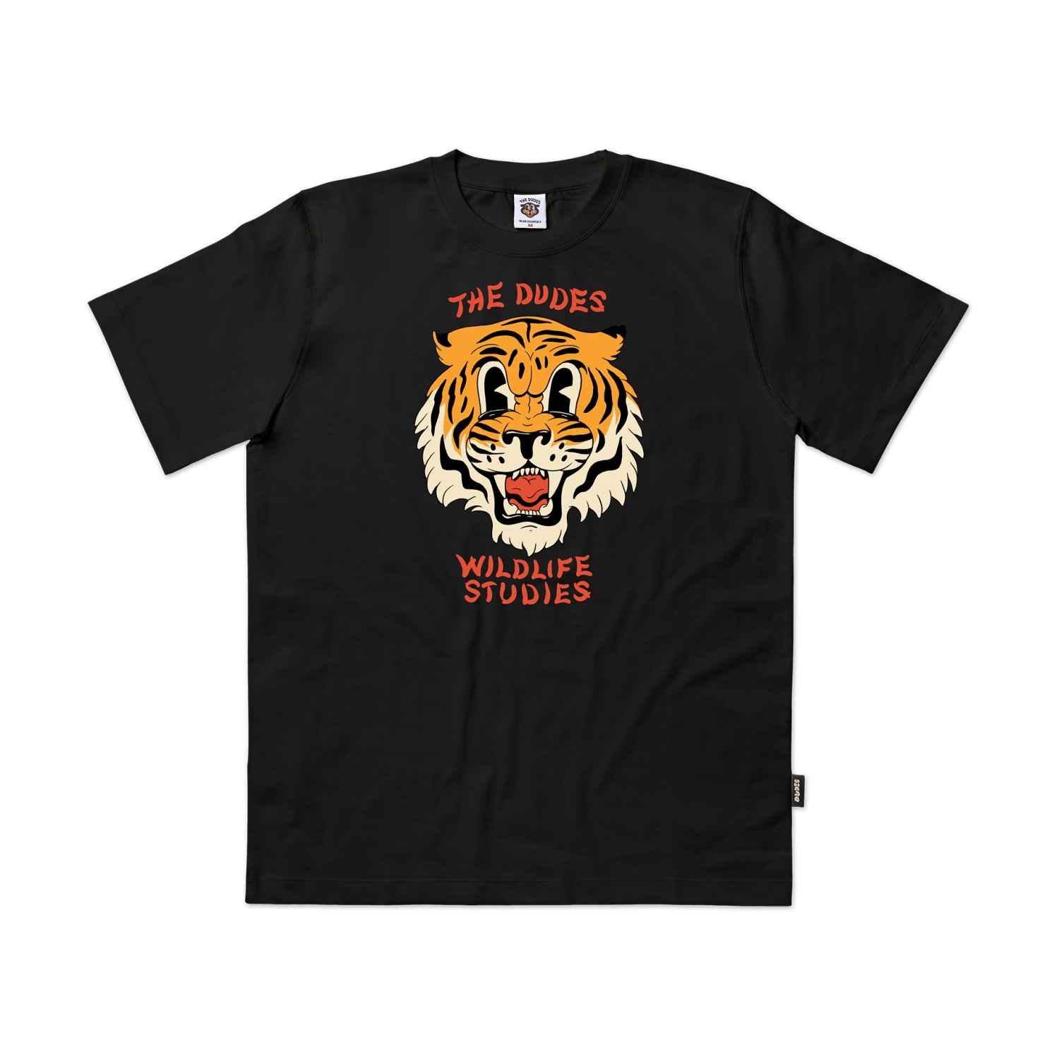 10025202-1 The Dudes Wildlife Studies Classic T-Shirt - Black XXXL