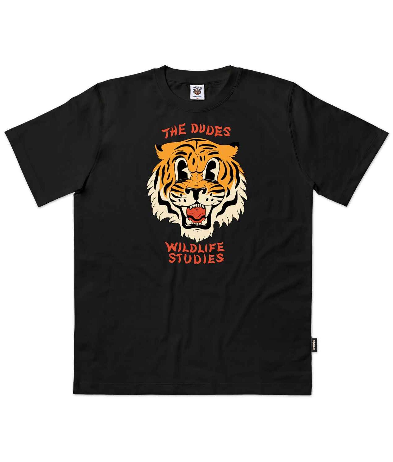10025202-1 The Dudes Wildlife Studies Classic T-Shirt - Black XXXL