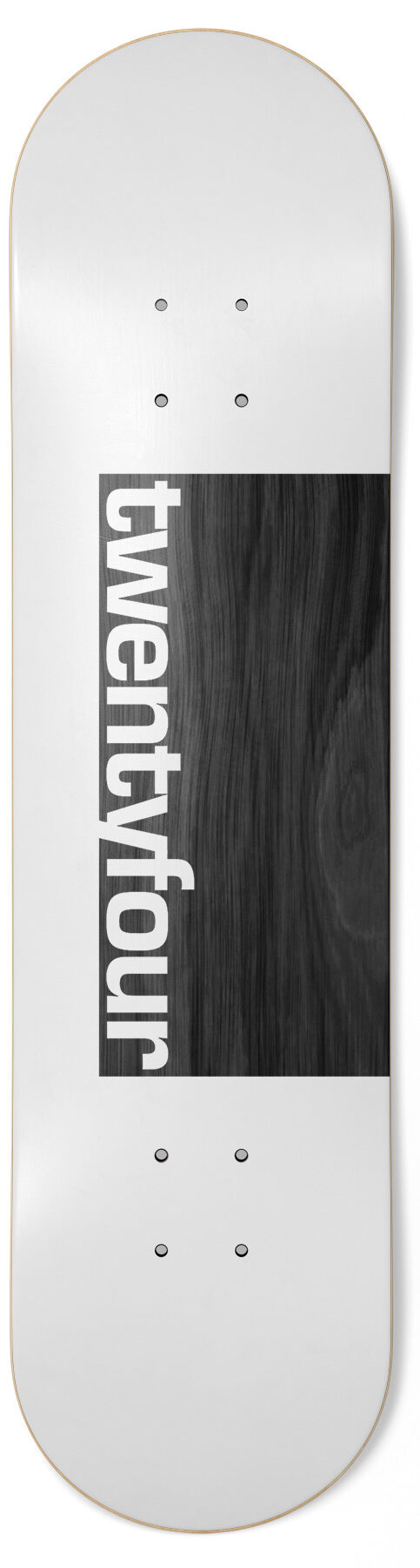 Skateshop24 - twentyfour white Skateboard Deck 8.75